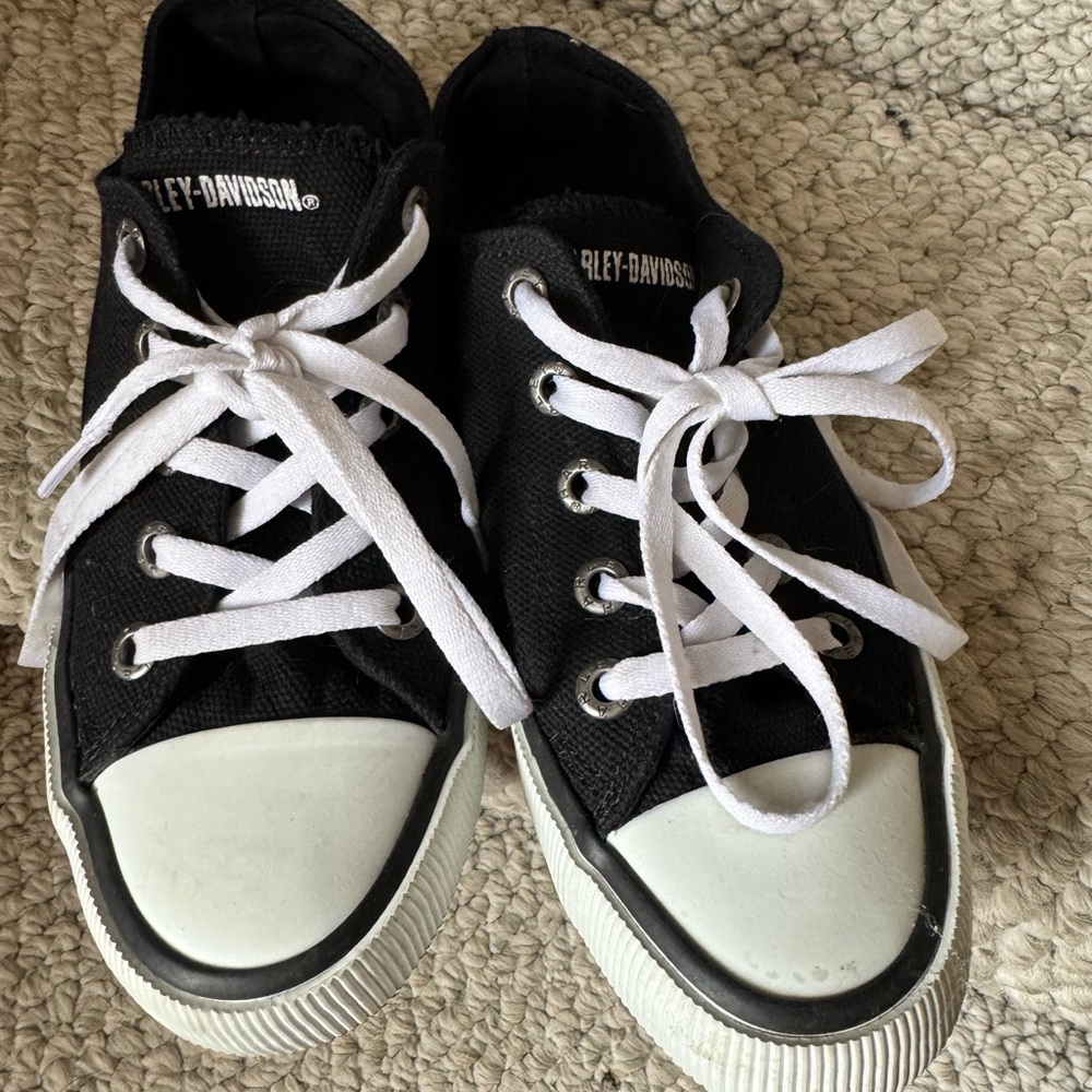 Harley-Davidson Black and White Sneakers
